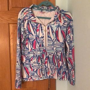 Lilly Pulitzer Red Right Return Popover XS